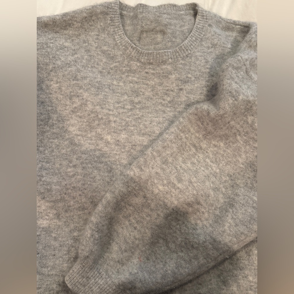 Daily Drills Light Gray Crewneck Sweater